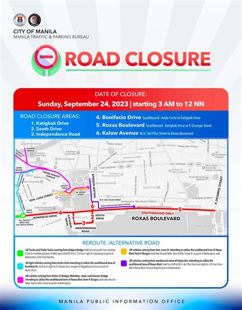 Manila LGU announces road closures for 'Alay Lakad 2023'.